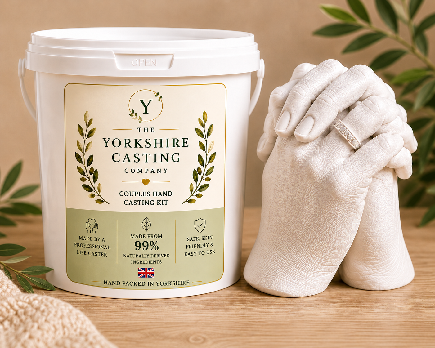 The Yorkshire Casting Company Premium Couples Hand Casting Kit- Launching 25th June