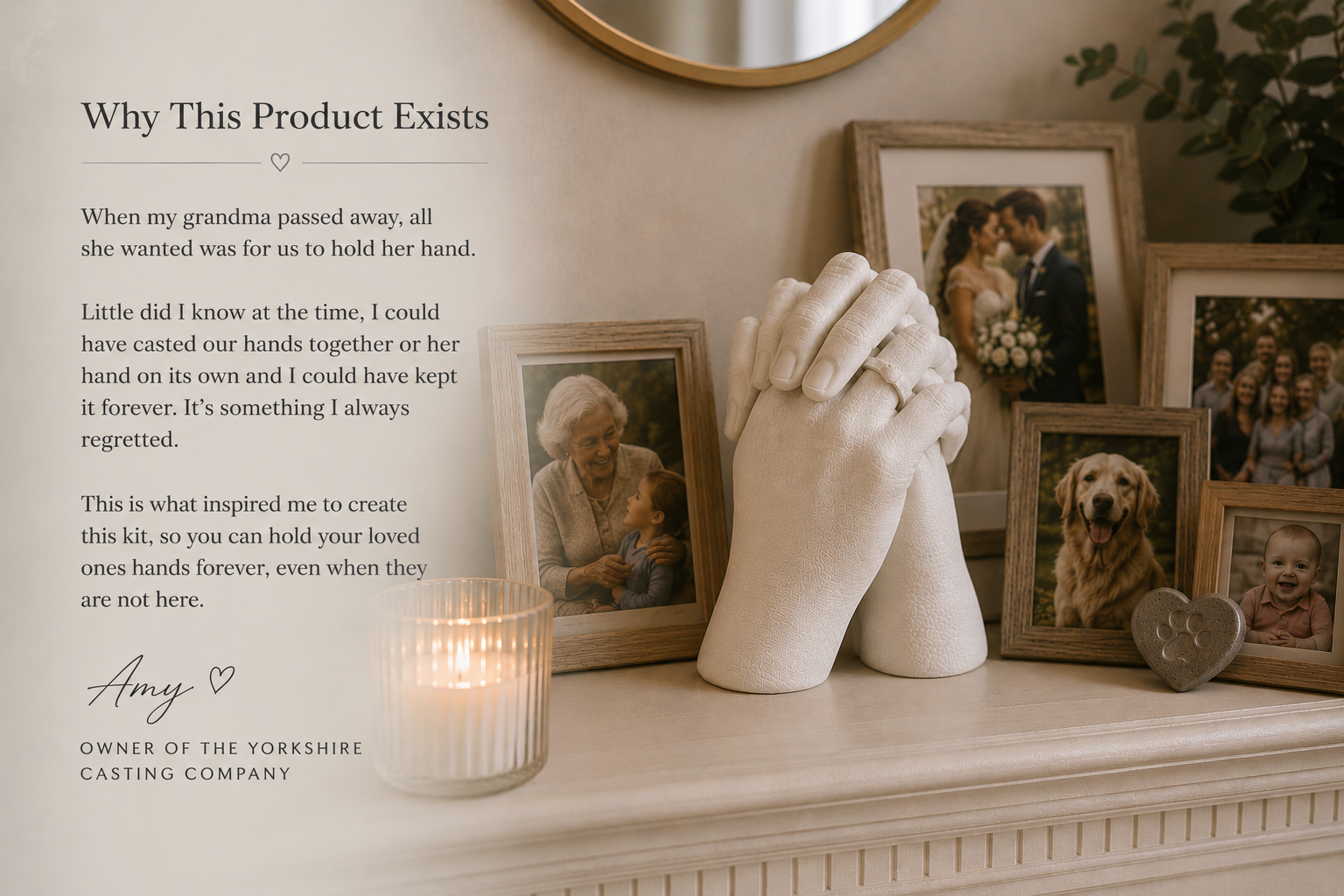Fast Shipping -Memorial Remembrance Hand Casting Kit-Launching 25th June