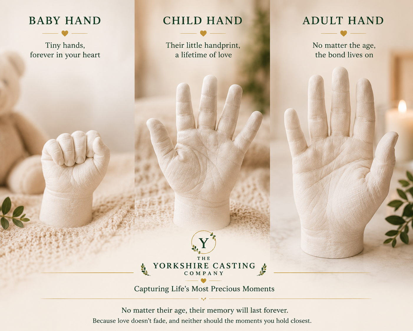 Fast Shipping -Memorial Remembrance Hand Casting Kit-Launching 25th June