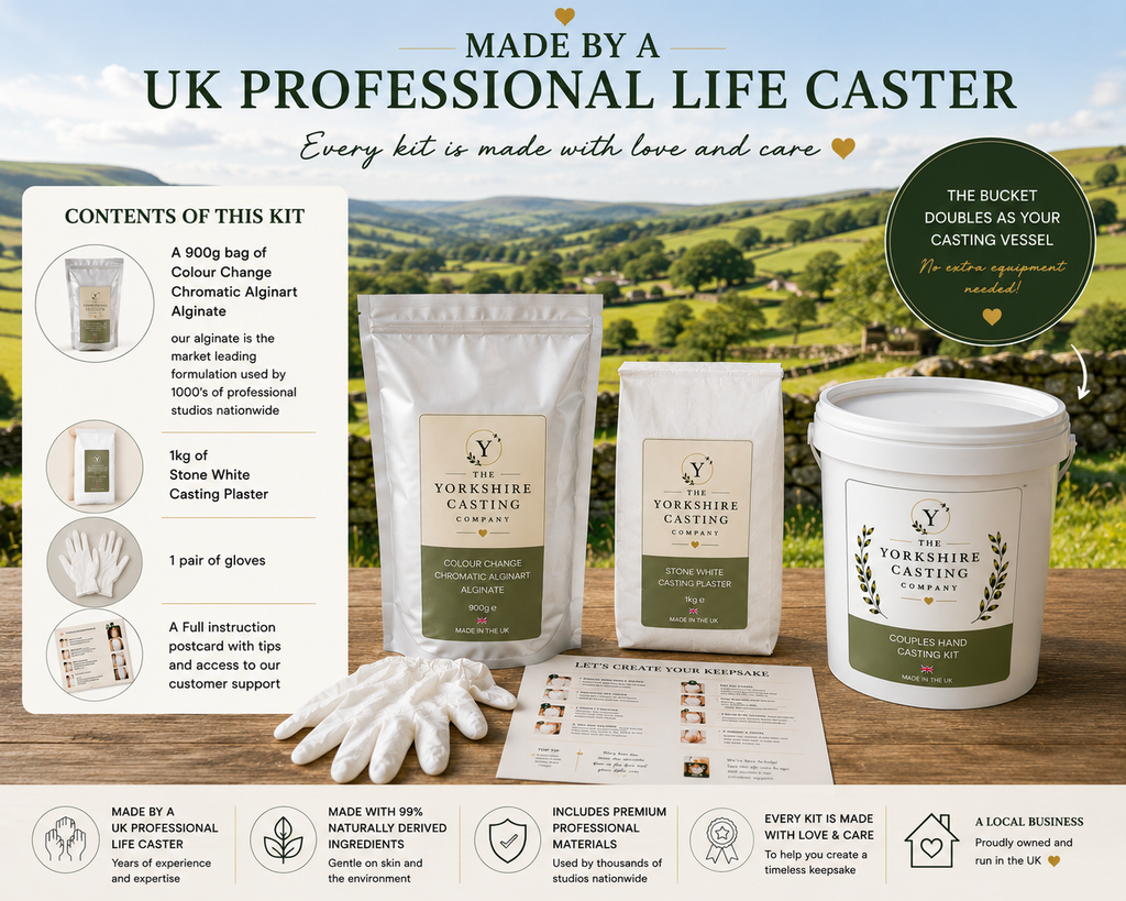 The Yorkshire Casting Company Premium Couples Hand Casting Kit- Launching 25th June